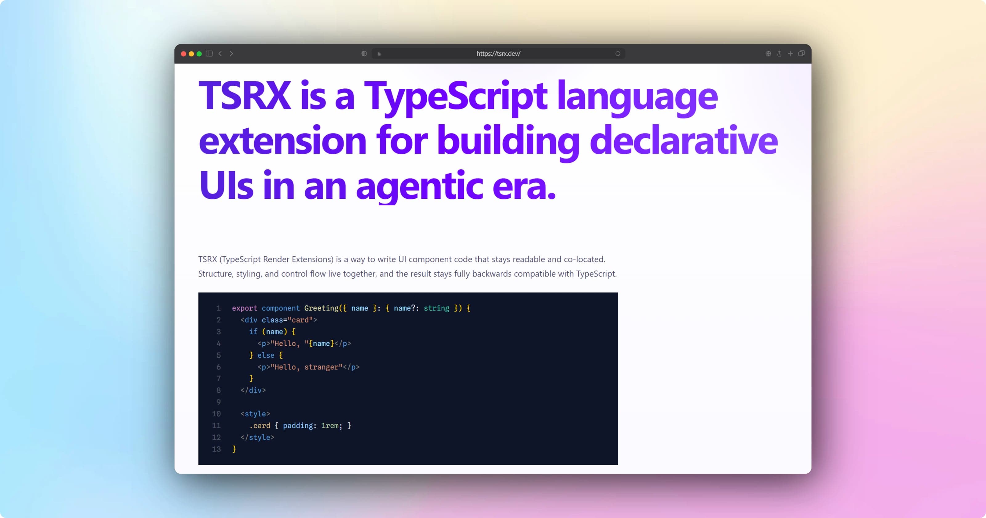 Moving Beyond JSX: Why TSRX Caught My Eye